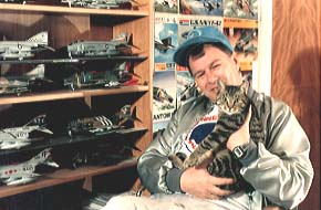 Hans with Cat